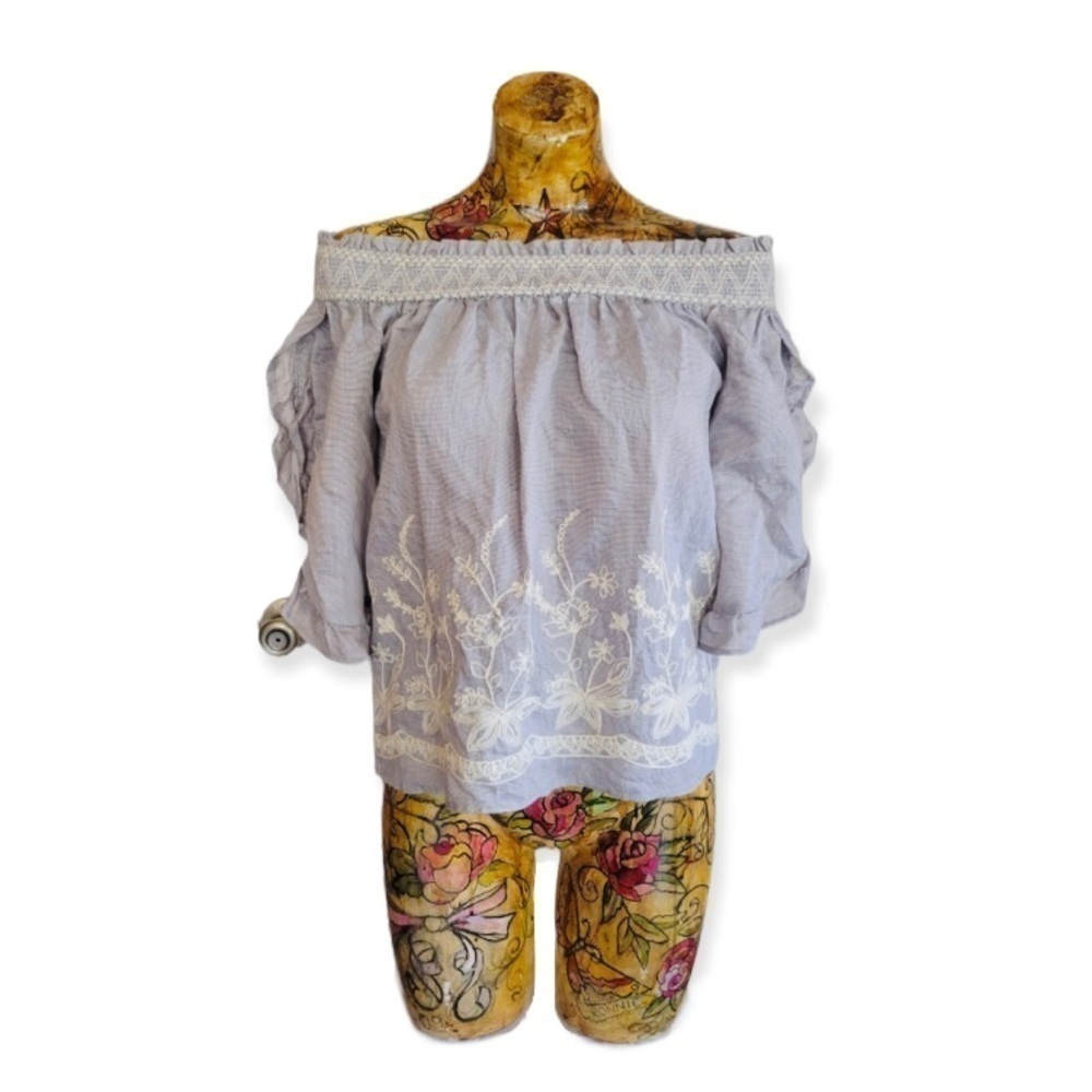 Moon River top blouse XS cold shoulder boho indie